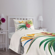Wild Tropical Orchid Bedspread Set