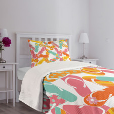 Summer Holiday Sandals Bedspread Set