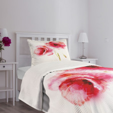 Garden Poppy Floral Bedspread Set