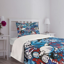 Graffiti Street Art Bedspread Set