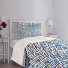 Chevron Watercolor Art Bedspread Set