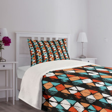 Modern Hexagon Design Bedspread Set