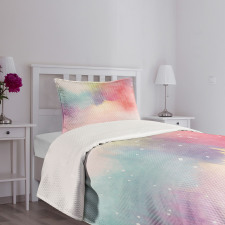 Abstract Digital Paint Bedspread Set