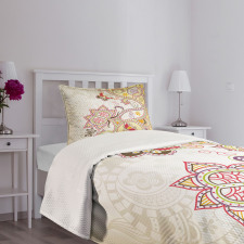 Flower Ornaments Bedspread Set