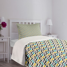 Vertical Herrigbone Bedspread Set