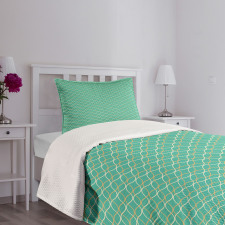 Wavy Horizontal Lines Bedspread Set