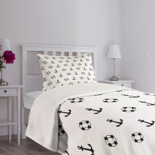 Anchors and Lifebuoys Bedspread Set