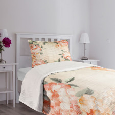 Blooming Hydrangea Flowers Bedspread Set