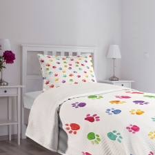 Animal Footprints Bedspread Set