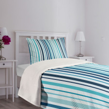 Striped Pastel Toned Bedspread Set