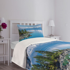 Blue Water Lake Tahoe Bedspread Set