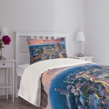 Atlanta City Georgia Town Bedspread Set