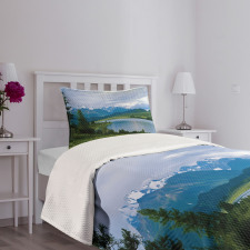 Snowy Belukha Peaks Bedspread Set