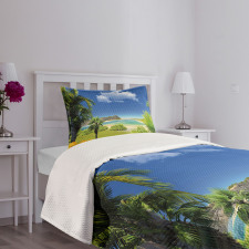 Paradise Palms Island Bedspread Set