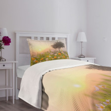 Daisies Tree Mist Bedspread Set