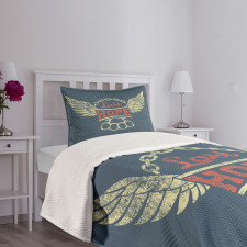 Words for Bikers Bedspread Set