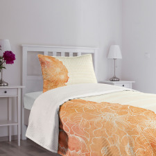 Island Floral Side Frame Bedspread Set