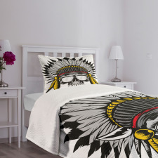 Tribe Leader Feather Head Bedspread Set