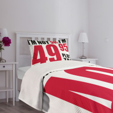 Hilarious Phrase Bedspread Set