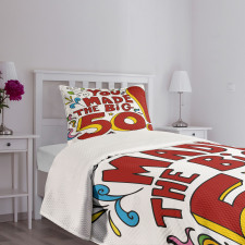 Colorful and Floral Bedspread Set