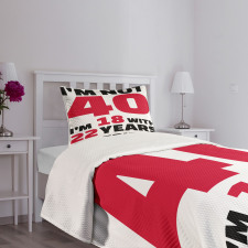 Feel 18 Words Bedspread Set