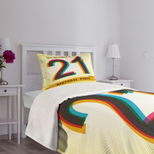 Radial Backdrop Bedspread Set