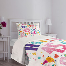 Teenage Girl Birthday Bedspread Set