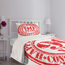 Grunge Stamp 90 Bedspread Set