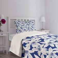 Hibiscus Flower Petals Bedspread Set