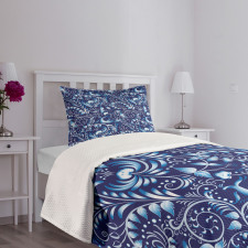Folk Chinese Theme Swirl Bedspread Set