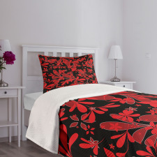 Oceanic Island Flower Bedspread Set