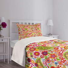 Mushrooms Poppies Bedspread Set