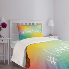 Romantic LGBT Community Bedspread Set