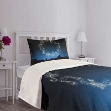 Sketchy Zodiacal Sign Bedspread Set