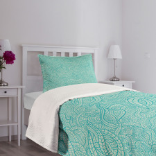 Vintage Botanic Leaves Bedspread Set