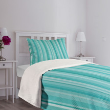 Ocean Inspired Blue Lines Bedspread Set