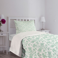 Wave Like Round Swirls Bedspread Set