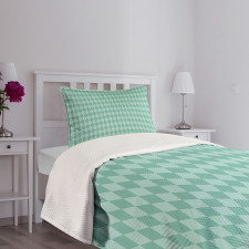 Rectangular Geometric Tile Bedspread Set