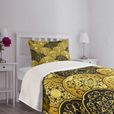 Scale Style Circles Bedspread Set