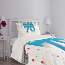 Dots Happy Birthday Bedspread Set