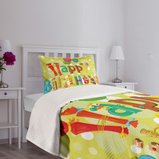 Ice Cream Candies Bedspread Set