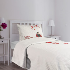 Birthday Ladybug Bedspread Set