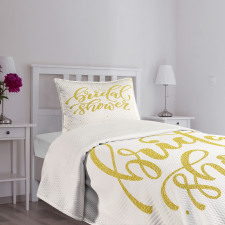 Bride Party Lettering Bedspread Set