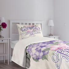 Shabby Hydrangeas Bedspread Set