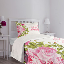 Bride Shabby Flowers Bedspread Set