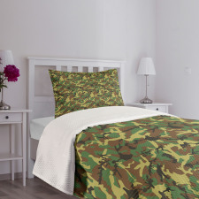 Woodland Abstract Jungle Bedspread Set
