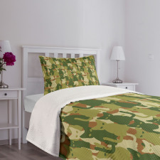 Kitten Silhouettes Jungle Bedspread Set