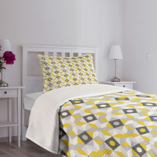 Squares Rounds Bedspread Set