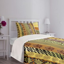 Vintage Mixed African Bedspread Set