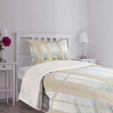 White Flat Modern Bedspread Set